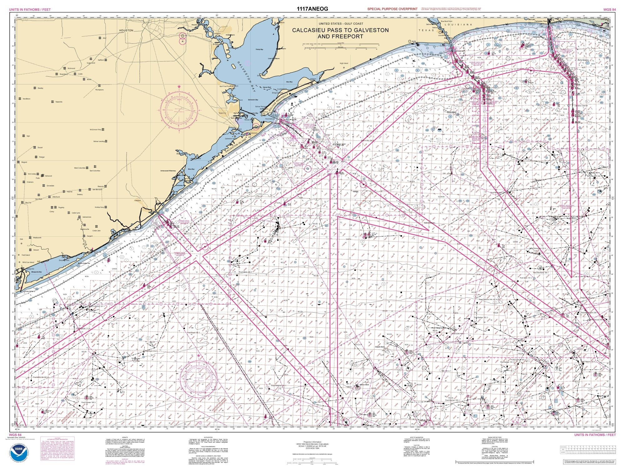 NOAA Nautical Chart - 1117ANEOG