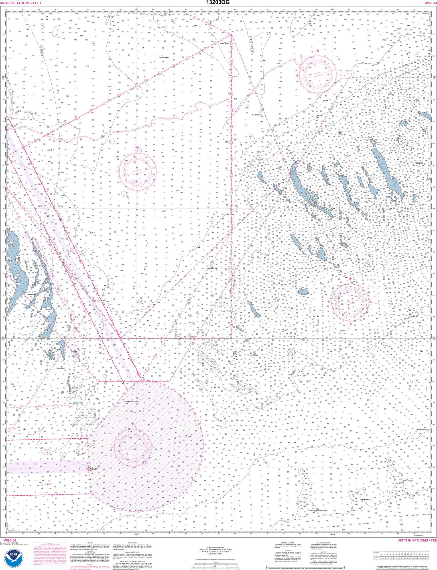 NOAA Chart Number 13203