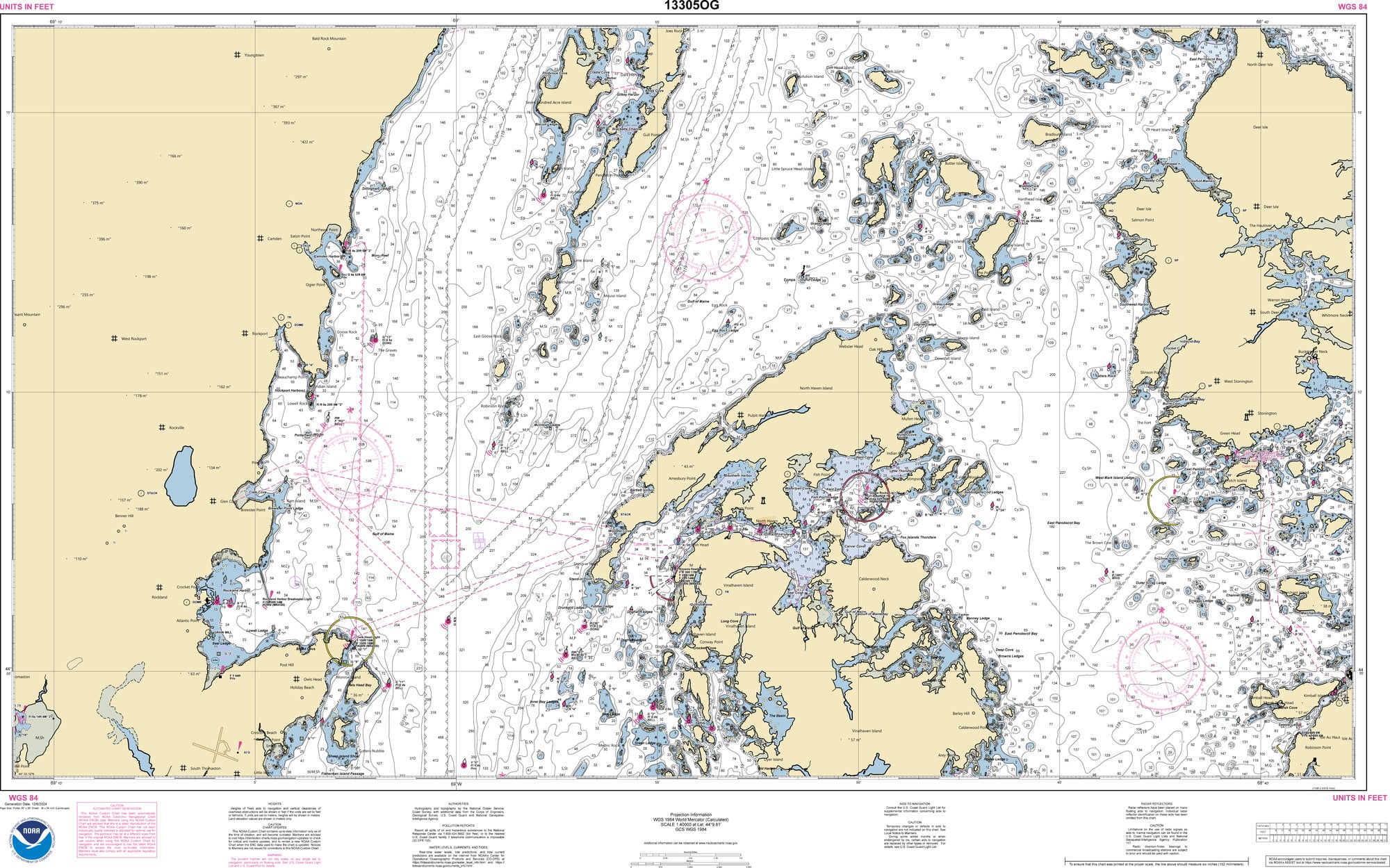 NOAA Chart Number 13305