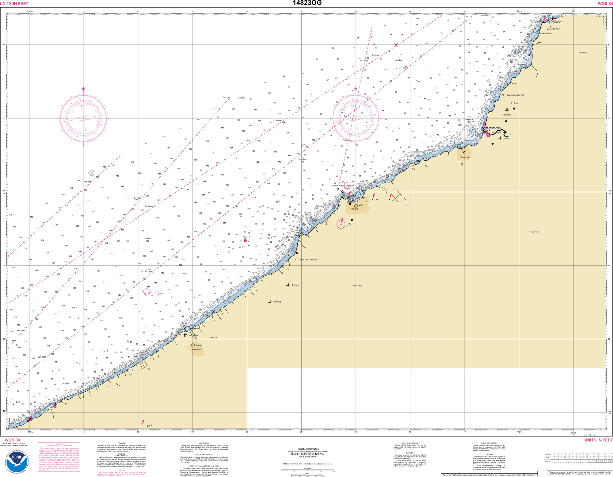 NOAA Chart Number 14823