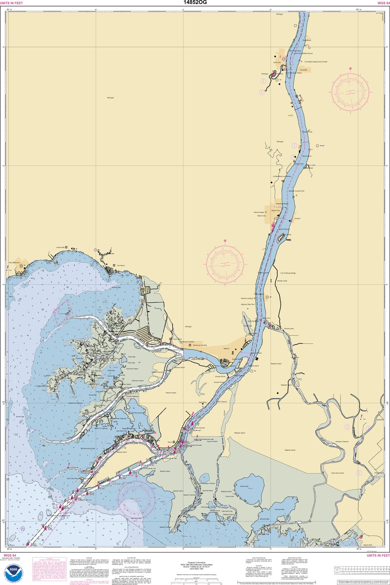 NOAA Chart Number 14852