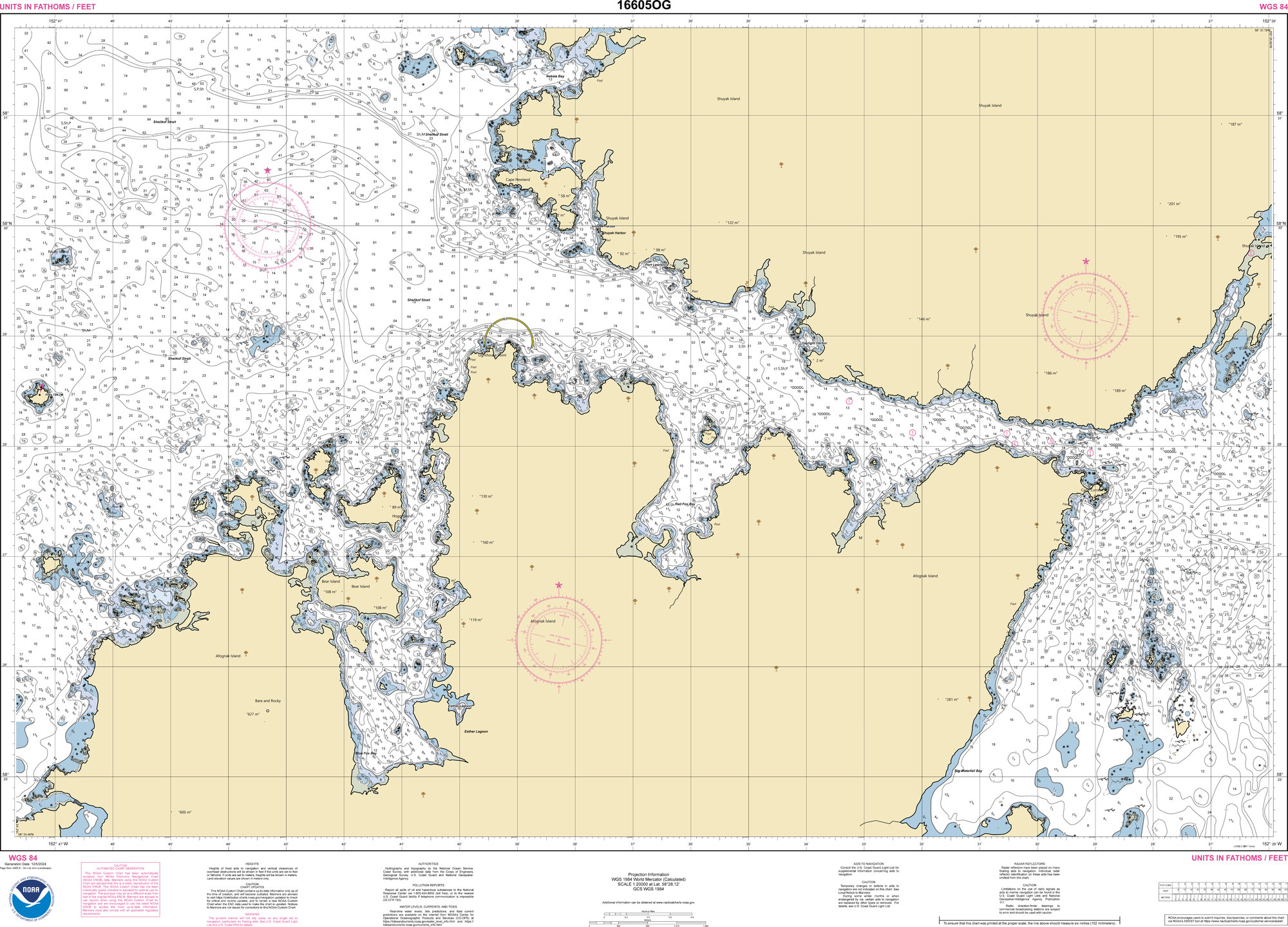 NOAA Chart Number 16605