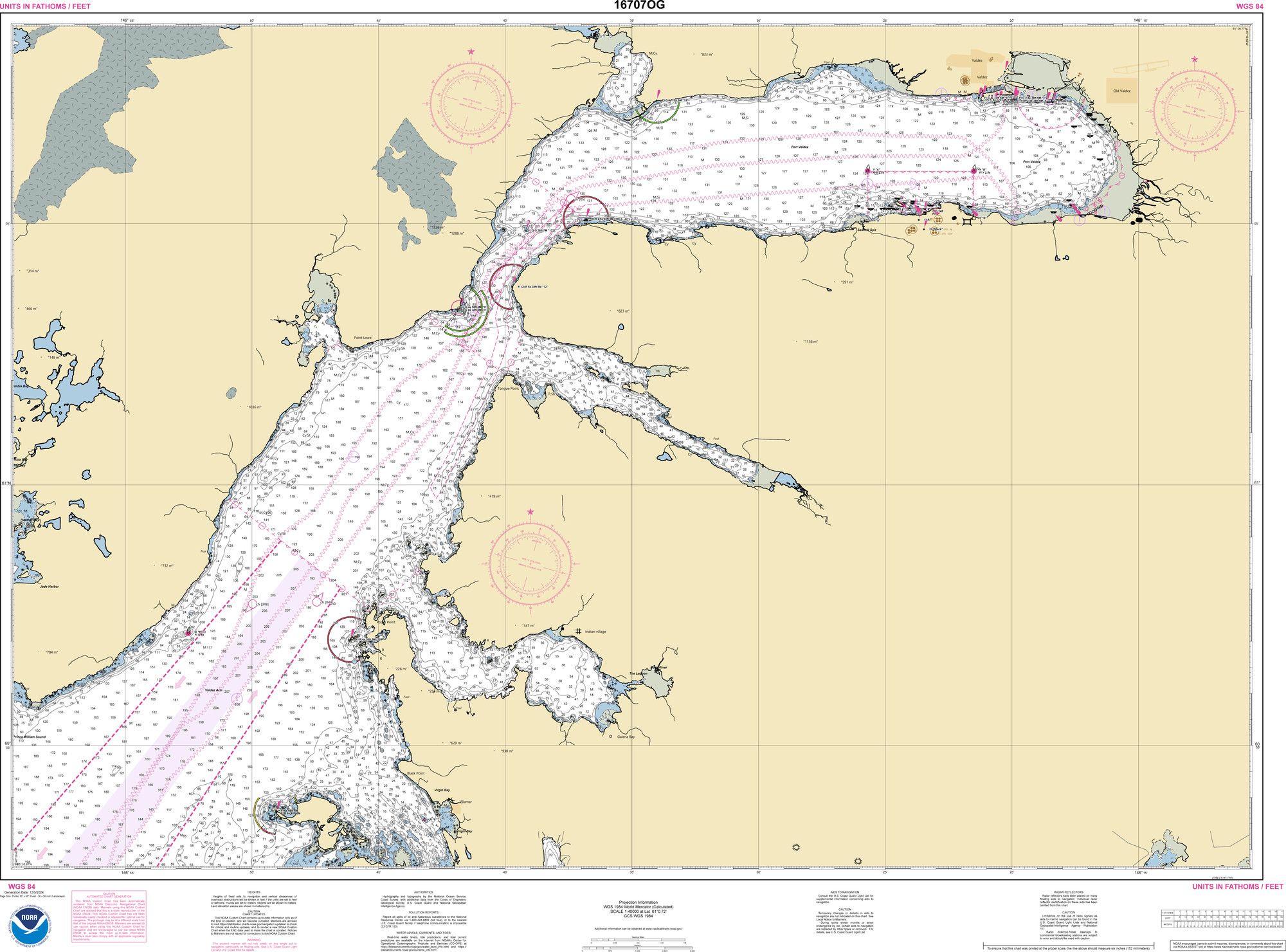 NOAA Chart Number 16707