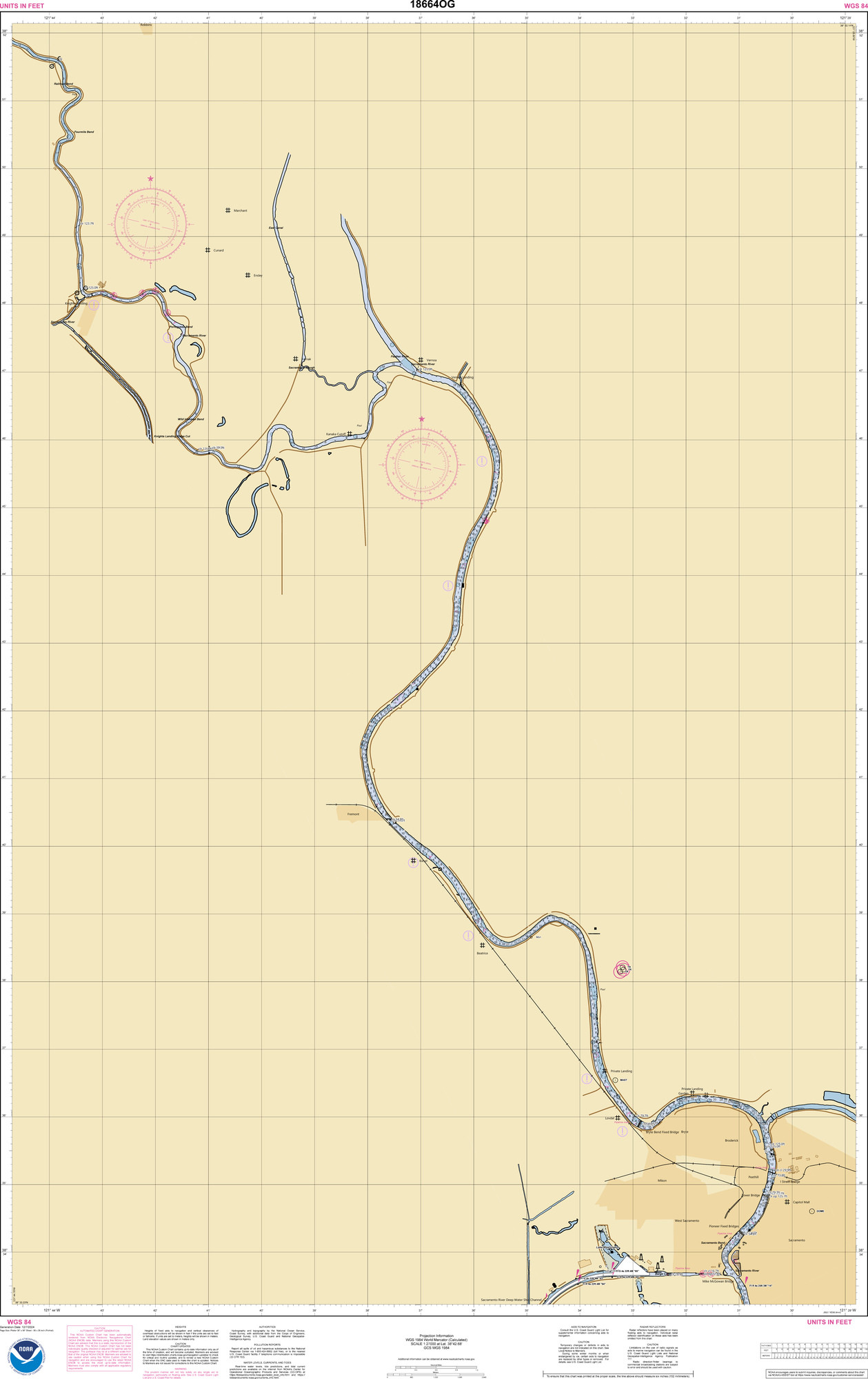 NOAA Chart Number 18664