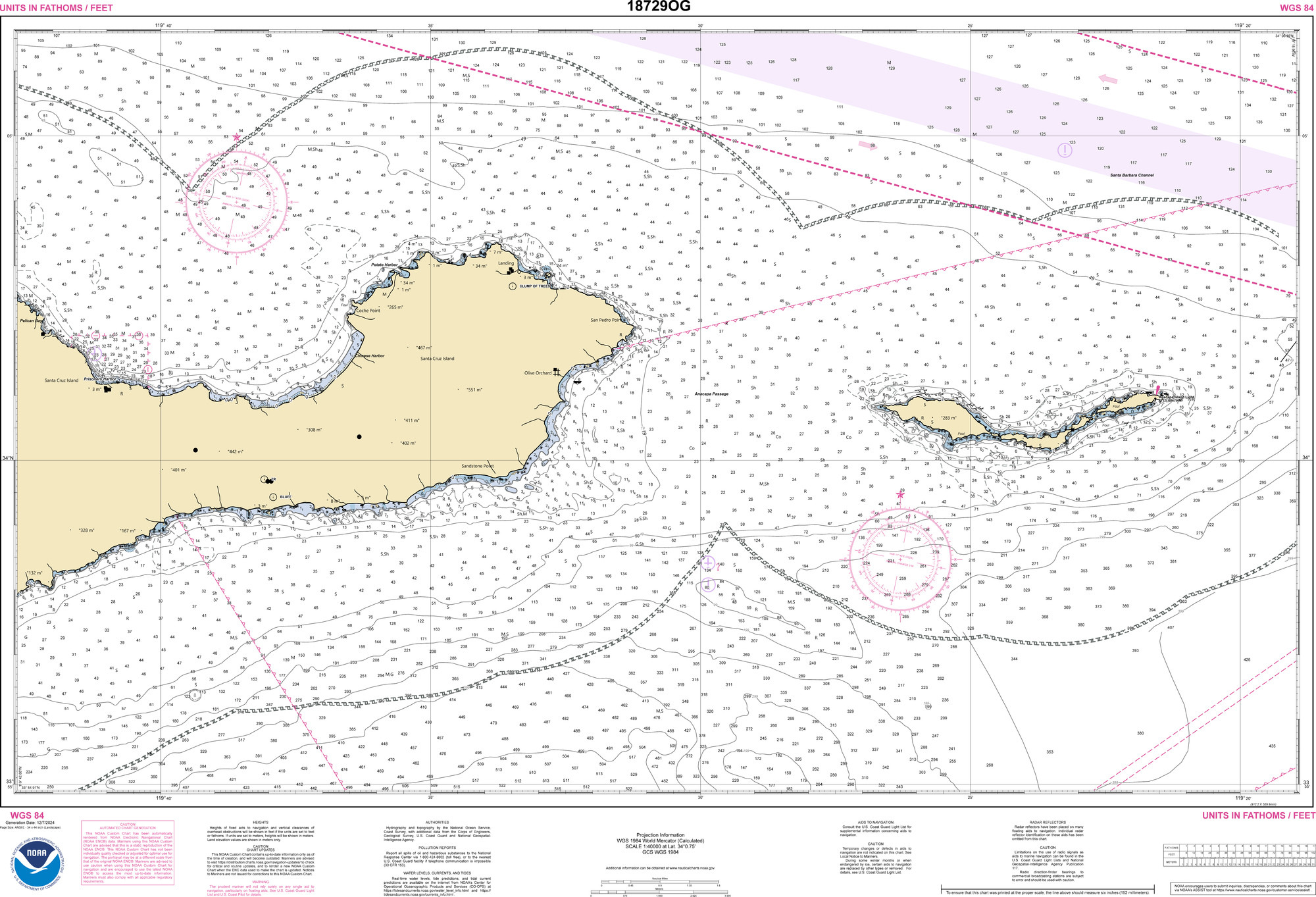 NOAA Chart Number 18729