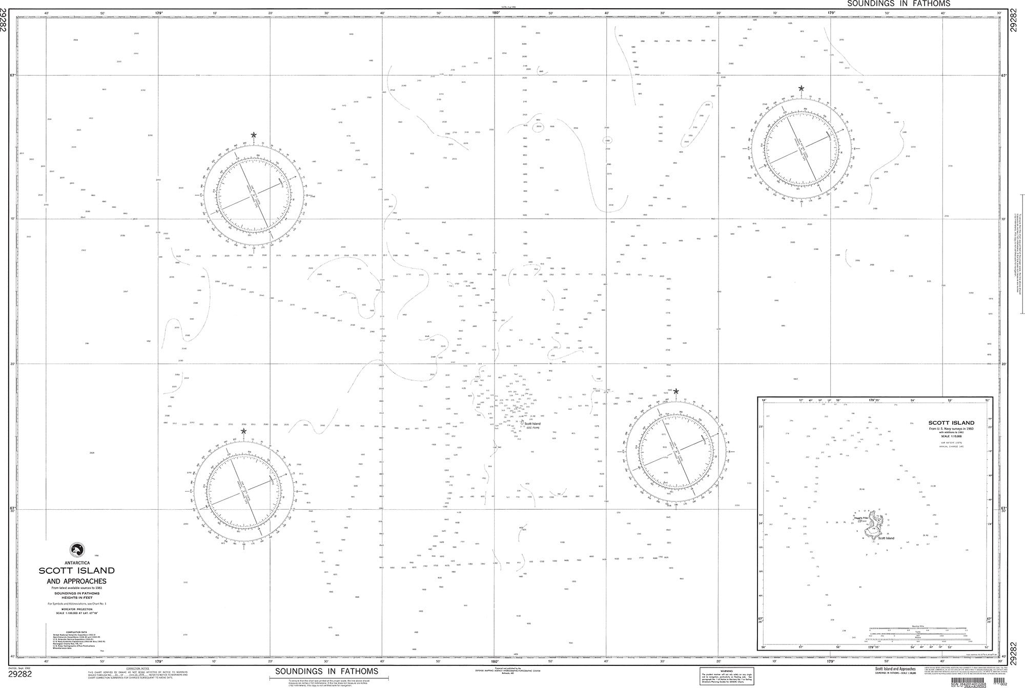 NGA Nautical Chart - 29282 Scott Island and Approaches