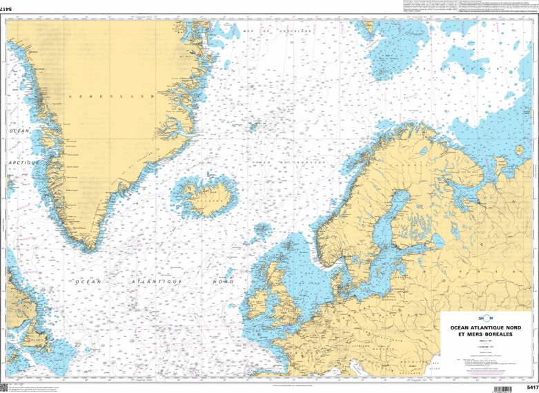 SHOM Nautical Chart - 5417