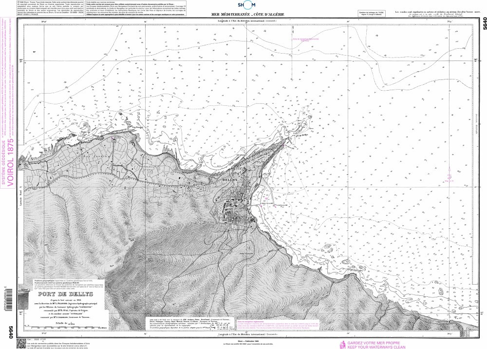 SHOM Nautical Chart - 5640
