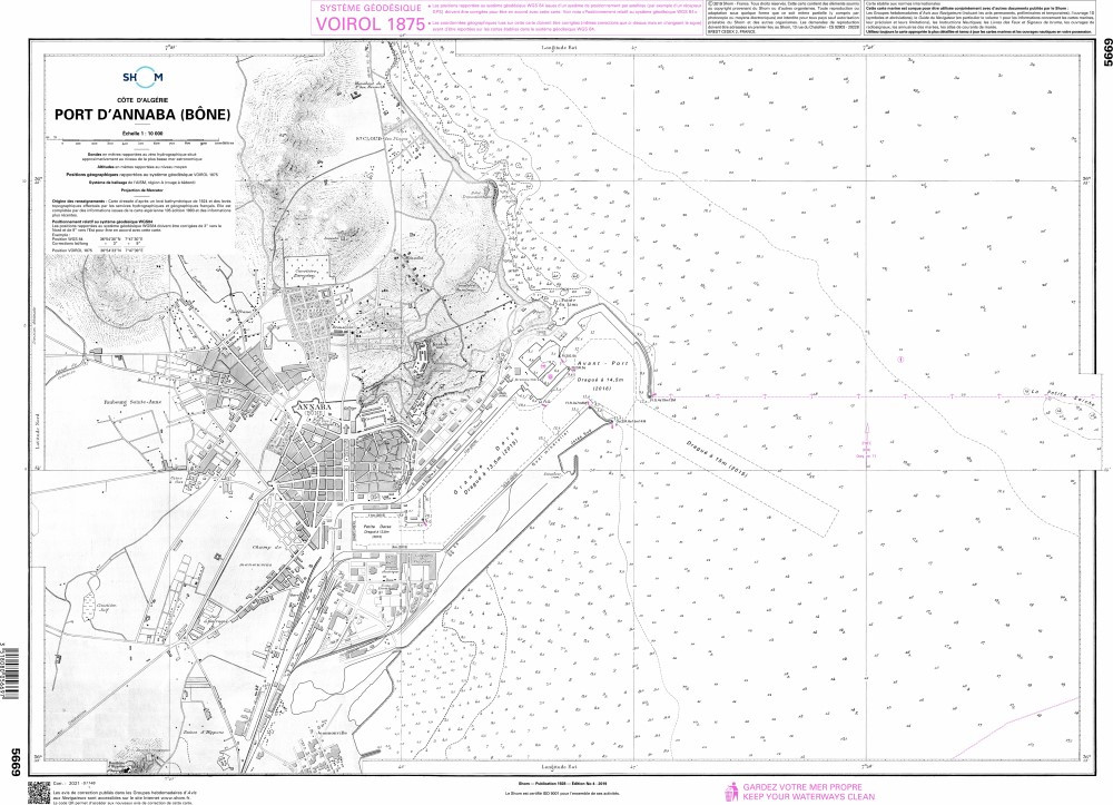 SHOM Nautical Chart - 5669