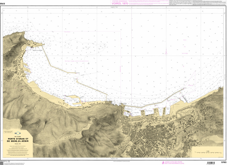 SHOM Nautical Chart - 5763