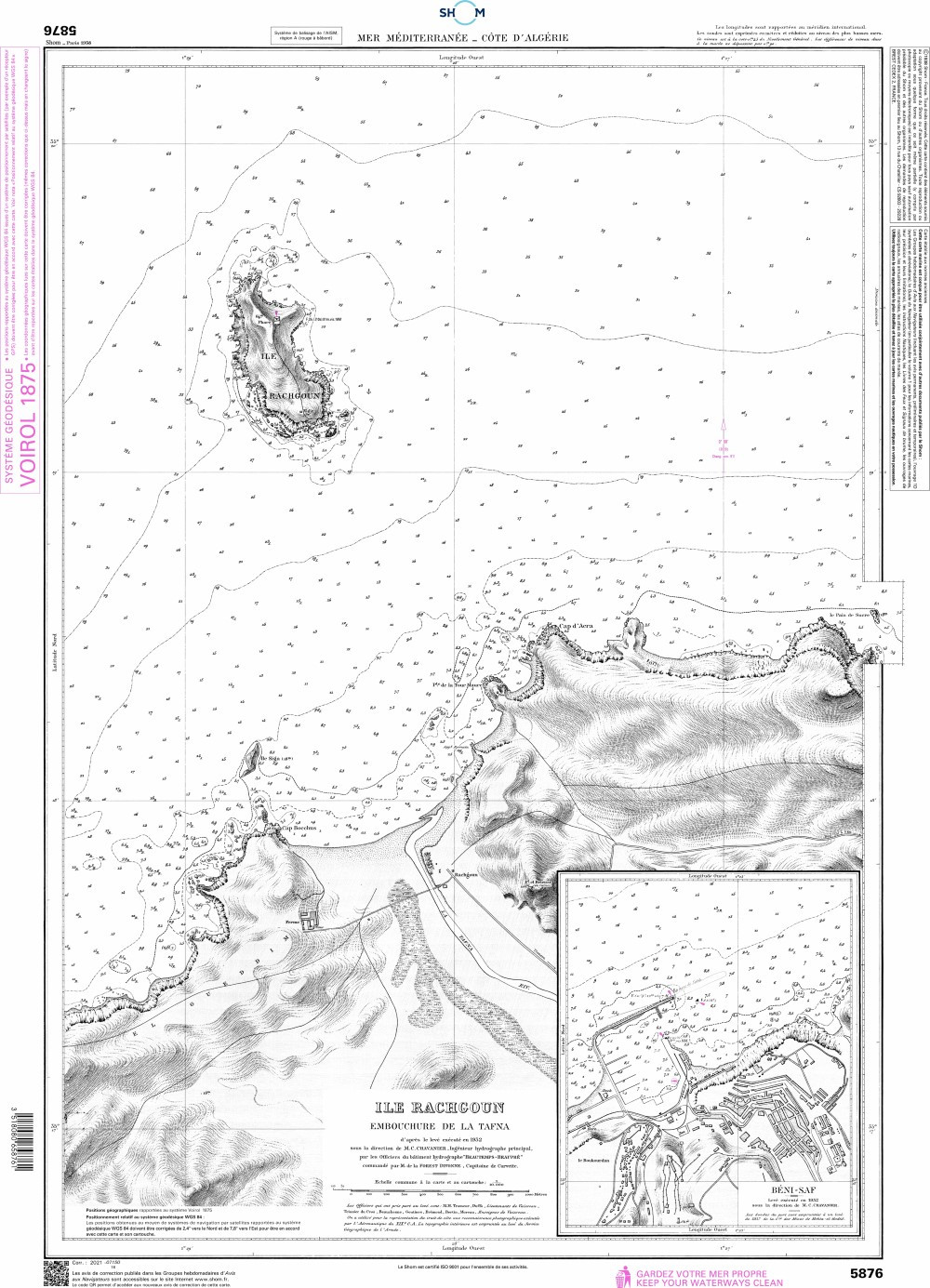 SHOM Nautical Chart - 5876