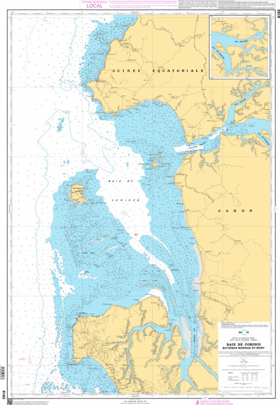 SHOM Nautical Chart - 6183