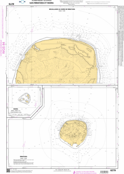 SHOM Nautical Chart - 6279