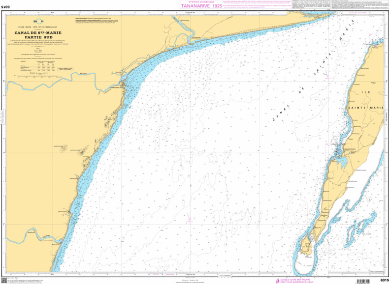SHOM Nautical Chart - 6315