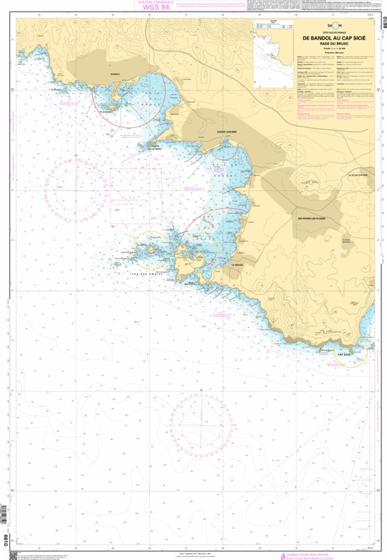 SHOM Nautical Chart - 6610