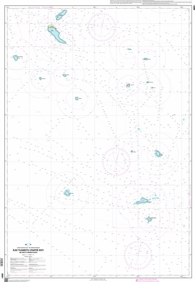 SHOM Nautical Chart - 6691
