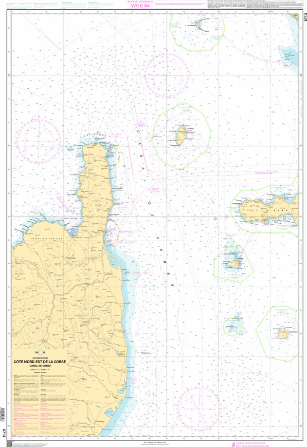 SHOM Nautical Chart - 6713