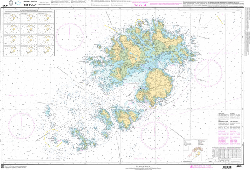 SHOM Nautical Chart - 6745