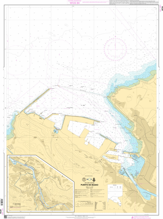 SHOM Nautical Chart - 6774