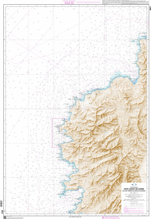 SHOM Nautical Chart - 6821