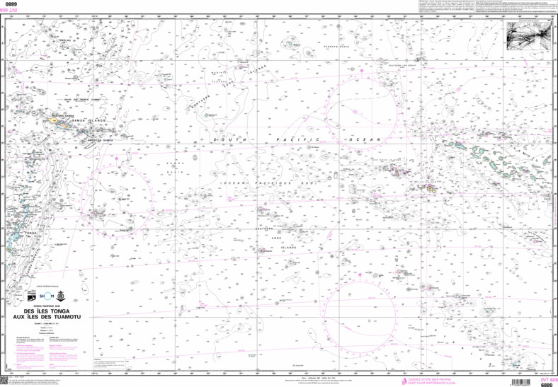 SHOM Nautical Chart - 6880