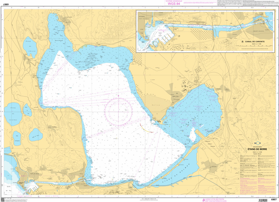 SHOM Nautical Chart - 6907