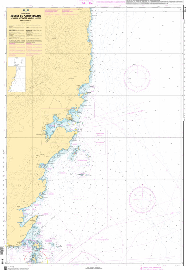 SHOM Nautical Chart - 6929