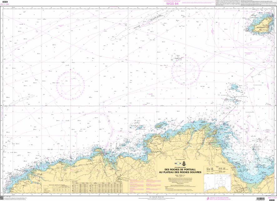 SHOM Nautical Chart - 6930