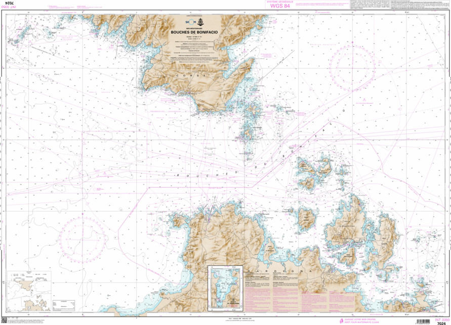 SHOM Nautical Chart - 7024