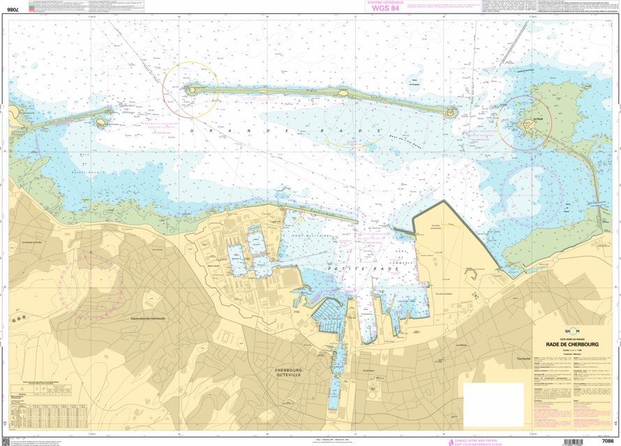 SHOM Nautical Chart - 7086