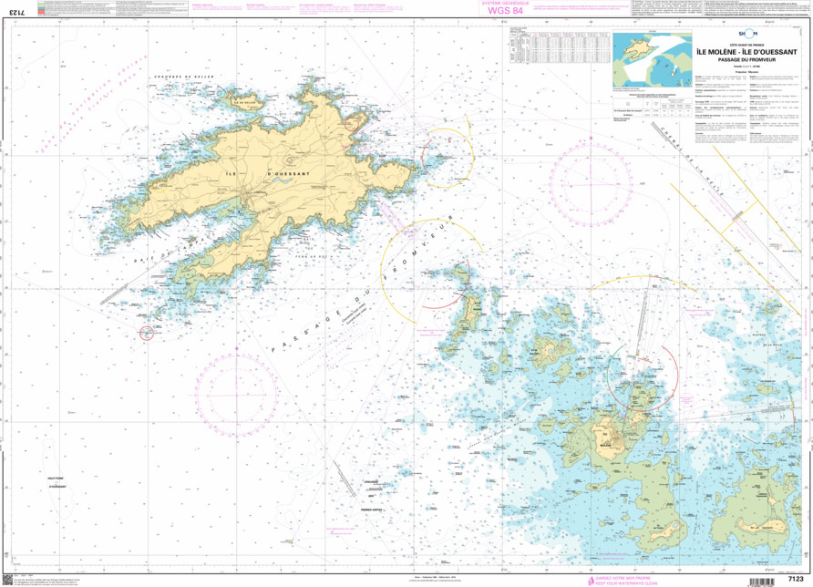 SHOM Nautical Chart - 7123