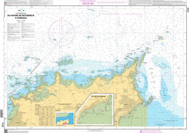 SHOM Nautical Chart - 7131