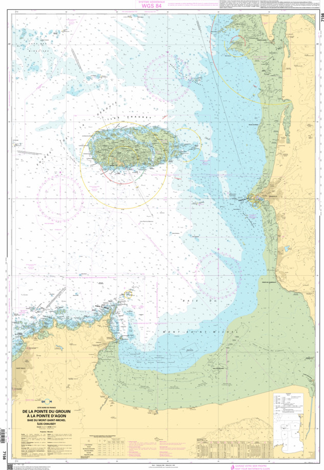 SHOM Nautical Chart - 7156