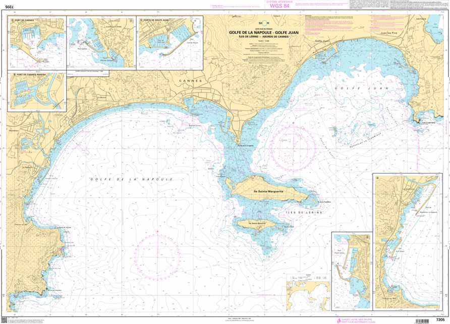 SHOM Nautical Chart - 7205