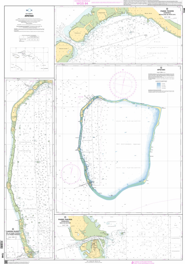 SHOM Nautical Chart - 7248