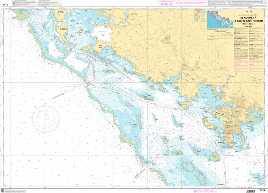 SHOM Nautical Chart - 7273