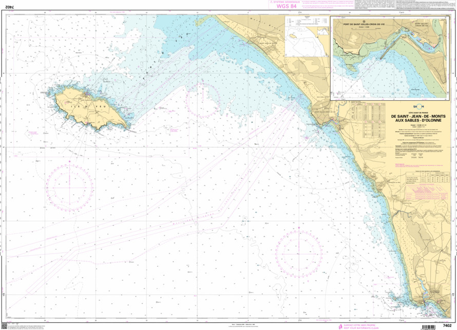 SHOM Nautical Chart - 7402