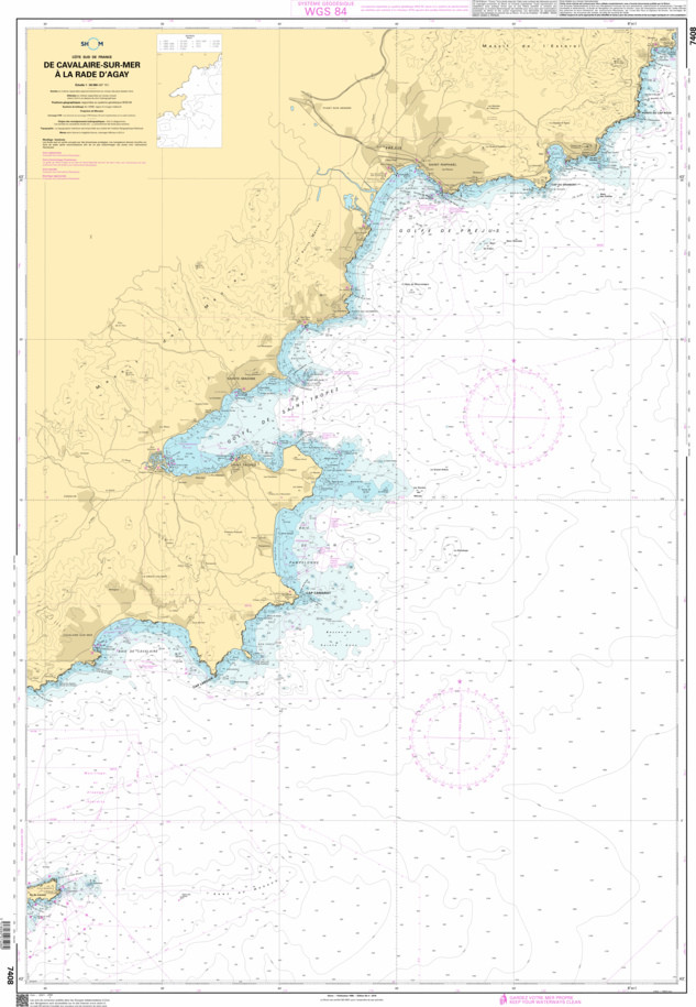 SHOM Nautical Chart - 7408
