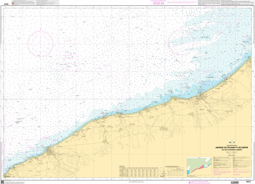 SHOM Nautical Chart - 7417