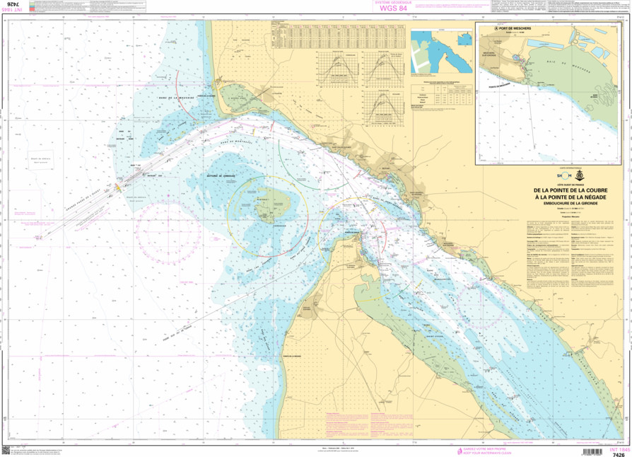 SHOM Nautical Chart - 7426