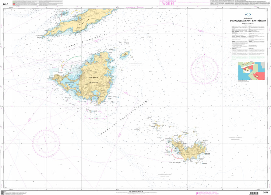 SHOM Nautical Chart - 7471