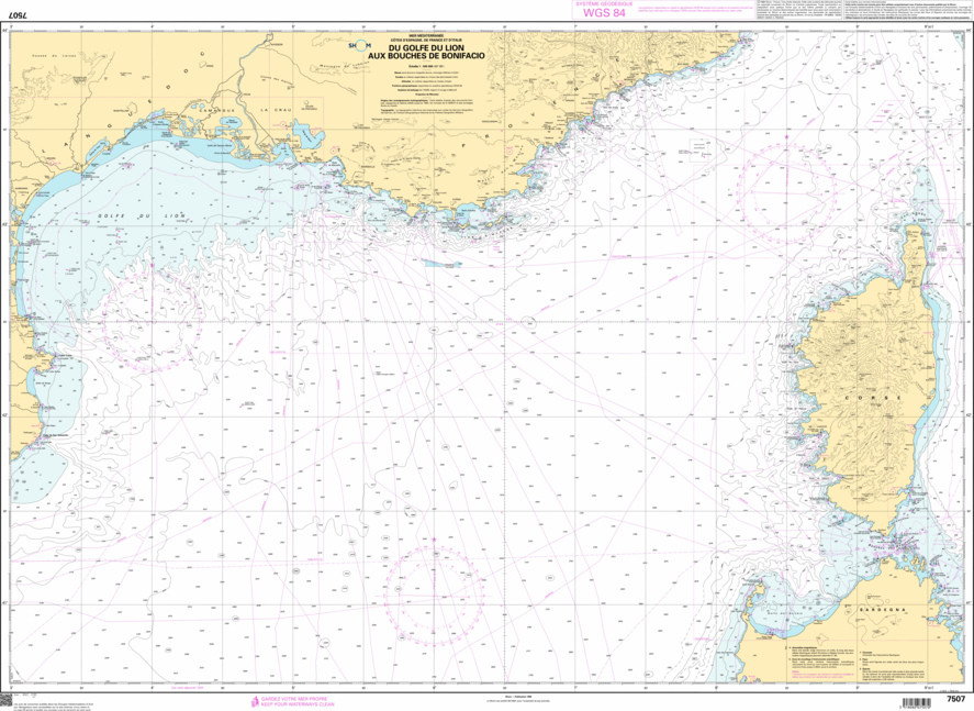 SHOM Nautical Chart - 7507