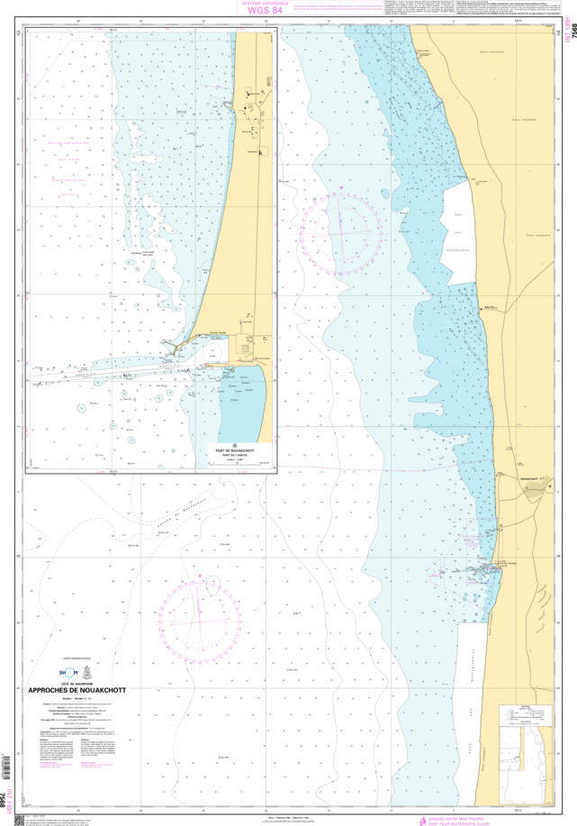 SHOM Nautical Chart - 7568
