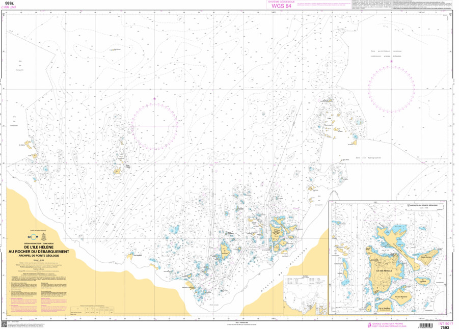 SHOM Nautical Chart - 7593