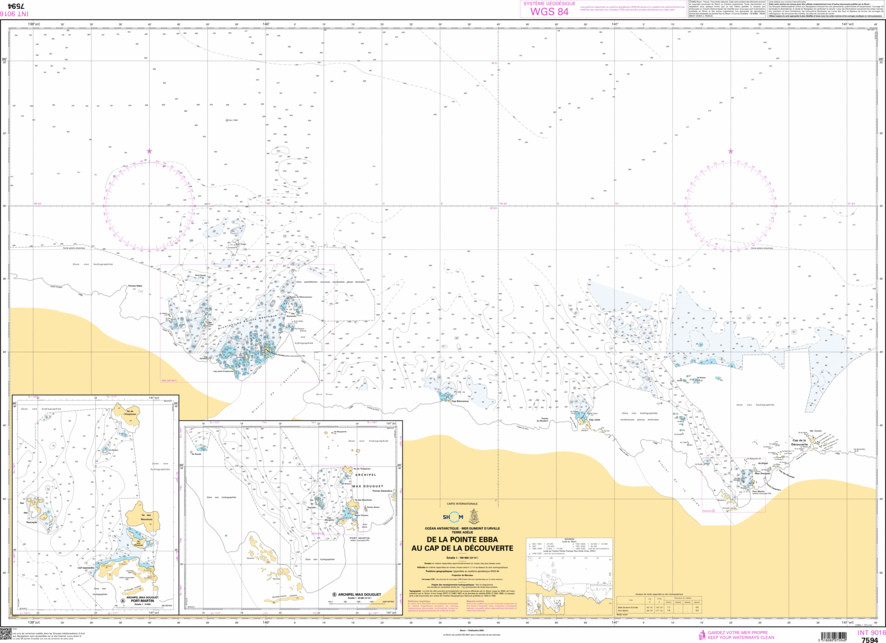 SHOM Nautical Chart - 7594
