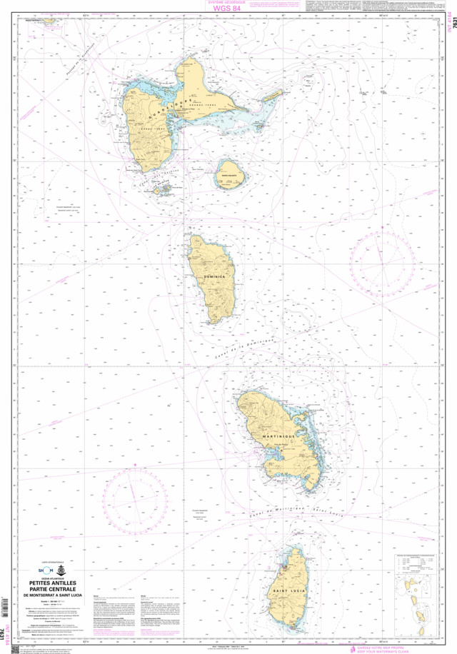 SHOM Nautical Chart - 7631