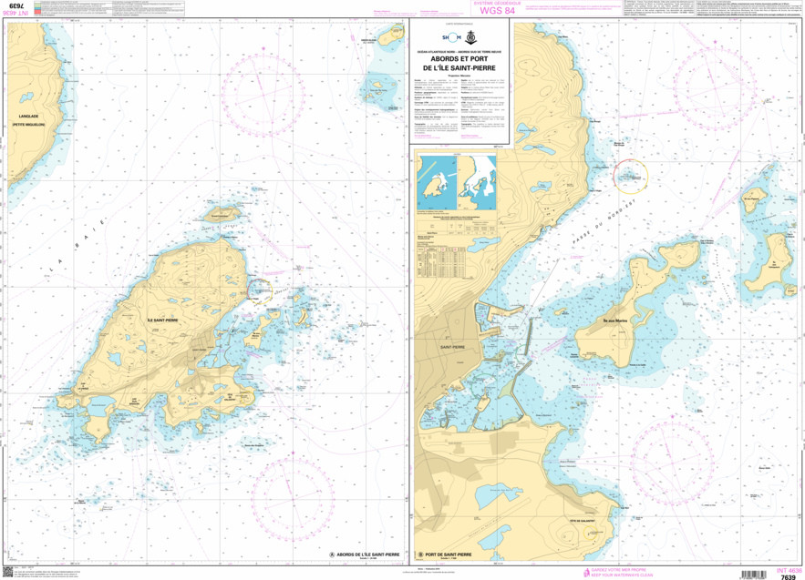 SHOM Nautical Chart - 7639
