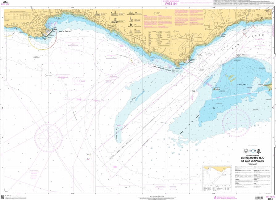 SHOM Nautical Chart - 7651