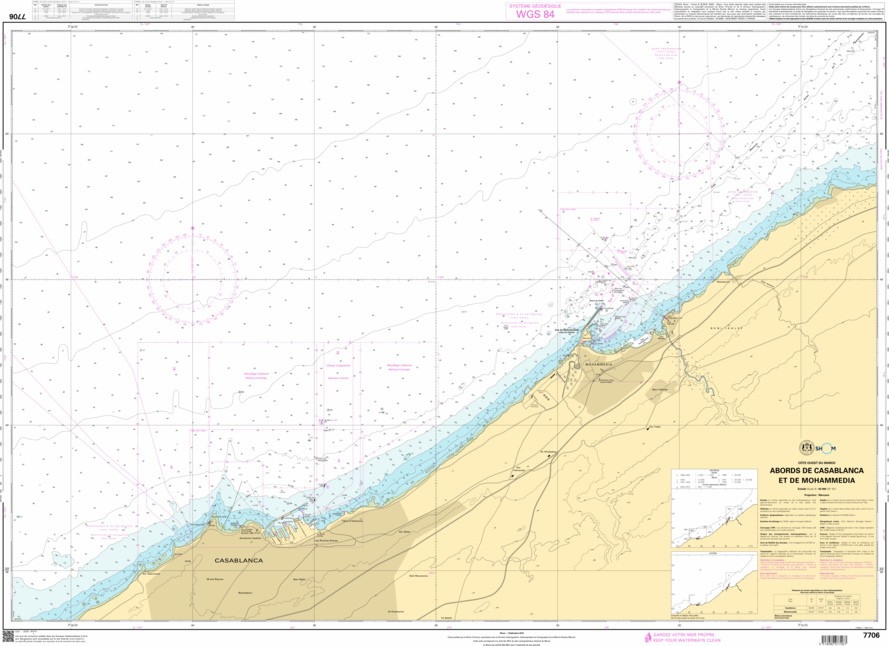 SHOM Nautical Chart - 7706