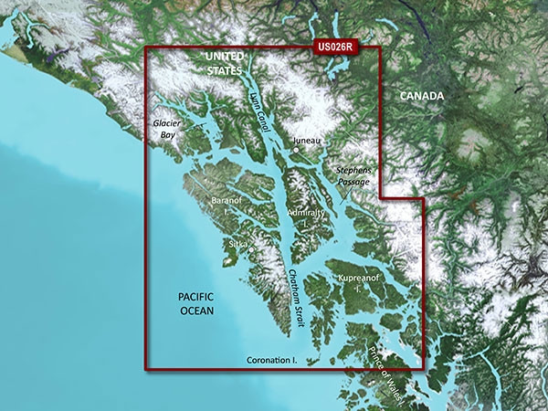 Garmin BlueChart g3/g2 Vision HD Wrangell - Junea - Sitka